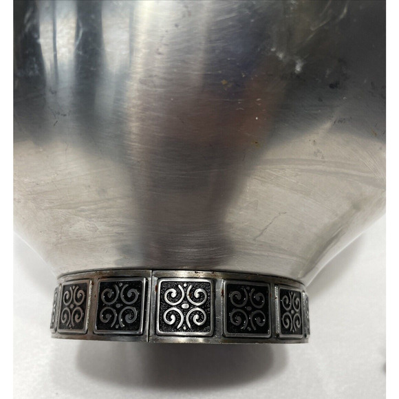 Vtg Mid Century Rogers Insilco Fashion Stainless Salad Serving Bowl 11" Large - Picture 10 of 14